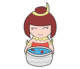 Loy Krathong Festival & Songkran Day sticker #10757530