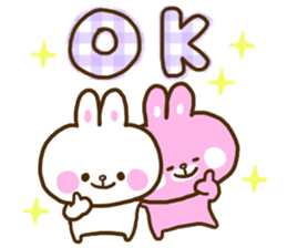 Only as for the rabbit. Words to use sticker #10757781