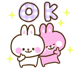 Only as for the rabbit. Words to use sticker #10757781