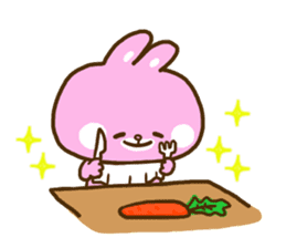 Only as for the rabbit. Words to use sticker #10757790