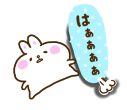 Only as for the rabbit. Words to use sticker #10757795