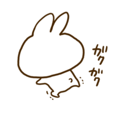 Only as for the rabbit. Words to use sticker #10757796