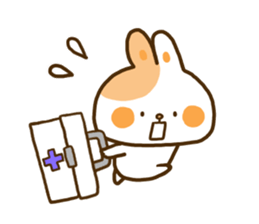 Only as for the rabbit. Words to use sticker #10757799