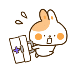 Only as for the rabbit. Words to use sticker #10757799