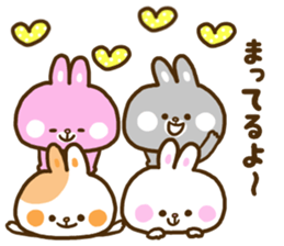 Only as for the rabbit. Words to use sticker #10757805