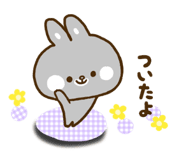 Only as for the rabbit. Words to use sticker #10757806