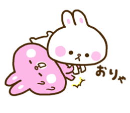 Only as for the rabbit. Words to use sticker #10757811