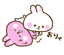 Only as for the rabbit. Words to use sticker #10757811