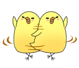 Chick and Small birds sticker #10758650