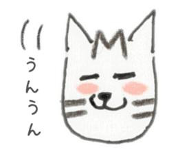 Browntabby cat Mamesuke sticker #10759503