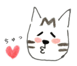 Browntabby cat Mamesuke sticker #10759522