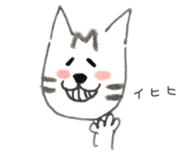 Browntabby cat Mamesuke sticker #10759530