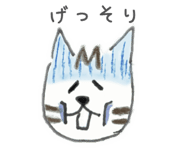 Browntabby cat Mamesuke sticker #10759532