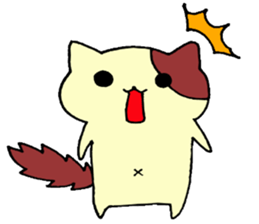 Handwriting  more than one cat sticker #10759990