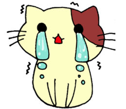 Handwriting  more than one cat sticker #10759993