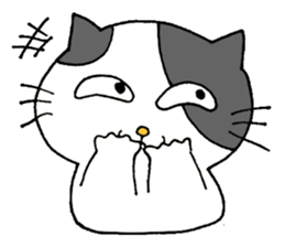 Handwriting  more than one cat sticker #10760007