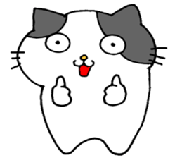 Handwriting  more than one cat sticker #10760010