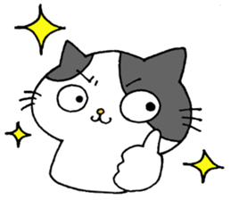 Handwriting  more than one cat sticker #10760015