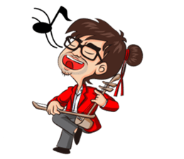 The epic story of Fu-Hsin Han sticker #10760093