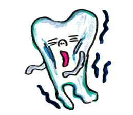 the tooth is hot sticker #10760351