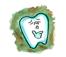 the tooth is hot sticker #10760360