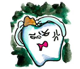 the tooth is hot sticker #10760369