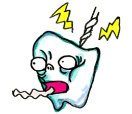 the tooth is hot sticker #10760370