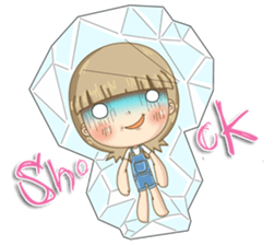 Twinkling Girl (Eng) sticker #10760464