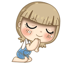 Twinkling Girl (Eng) sticker #10760492