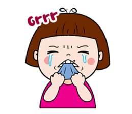 Scorpion lady vs make-over girl 2 sticker #10760585