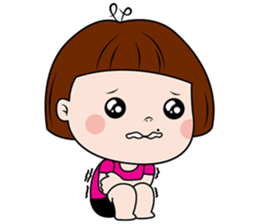 Scorpion lady vs make-over girl 2 sticker #10760596