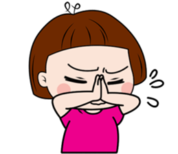 Scorpion lady vs make-over girl 2 sticker #10760599