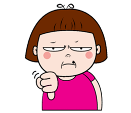 Scorpion lady vs make-over girl 2 sticker #10760604