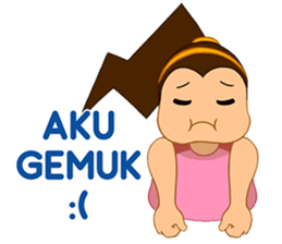 Girl's Diet Diary sticker #10760657