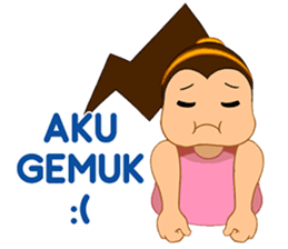 Girl's Diet Diary sticker #10760657