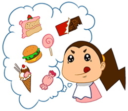 Girl's Diet Diary sticker #10760668