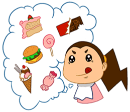 Girl's Diet Diary sticker #10760668