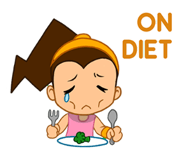 Girl's Diet Diary sticker #10760671