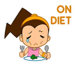 Girl's Diet Diary sticker #10760671