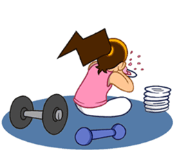 Girl's Diet Diary sticker #10760674