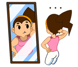 Girl's Diet Diary sticker #10760683