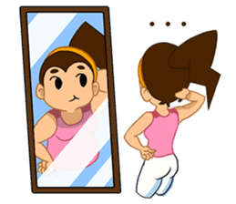 Girl's Diet Diary sticker #10760683