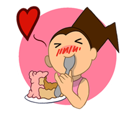 Girl's Diet Diary sticker #10760686