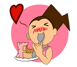 Girl's Diet Diary sticker #10760686