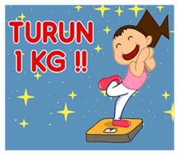 Girl's Diet Diary sticker #10760690