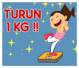 Girl's Diet Diary sticker #10760690