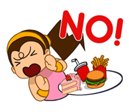 Girl's Diet Diary sticker #10760693