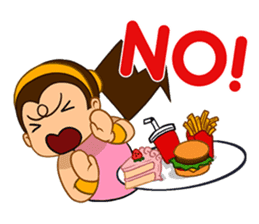 Girl's Diet Diary sticker #10760693