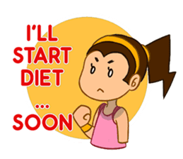 Girl's Diet Diary sticker #10760694