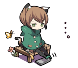 TORTOISESHELL KITTEN  3 sticker #10761356